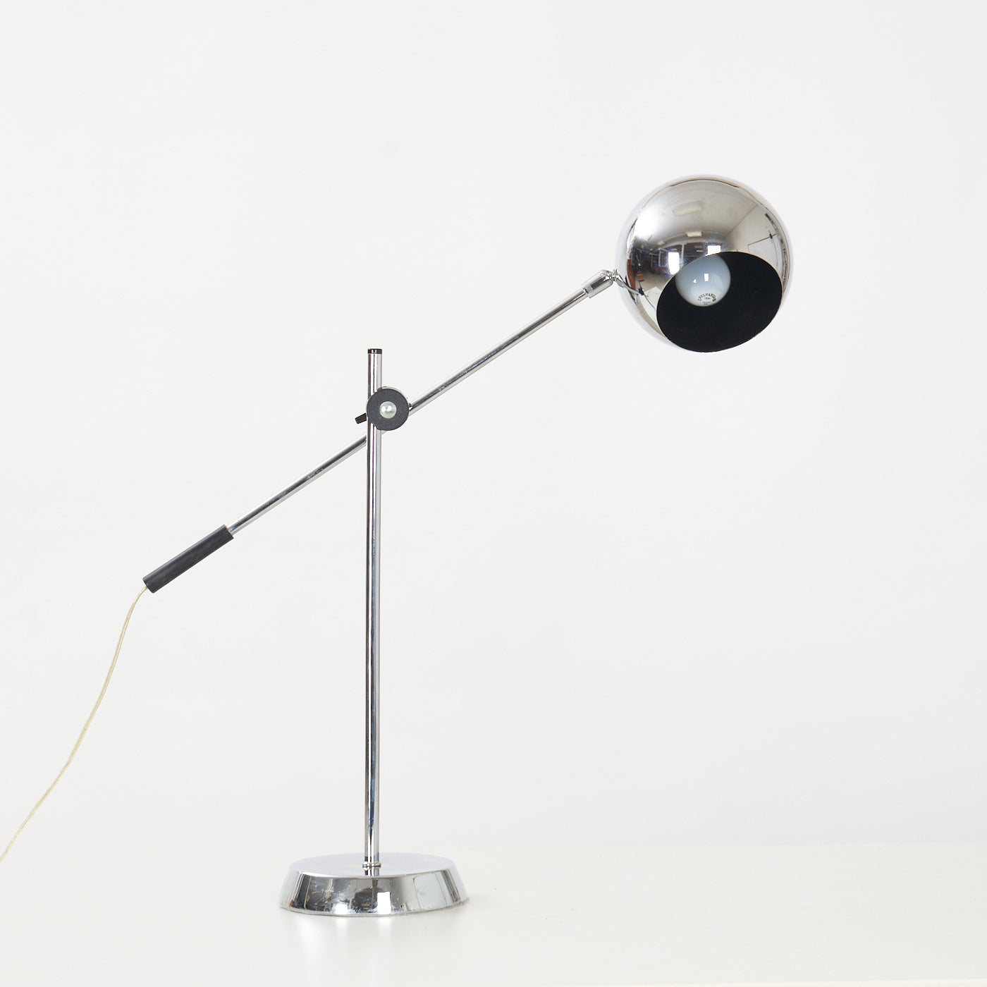 Vintage Chrome Eyeball Task Lamp