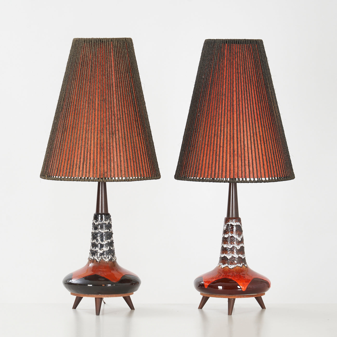 Pair of Ceramic Table Lamps by Maurice Chalvignac