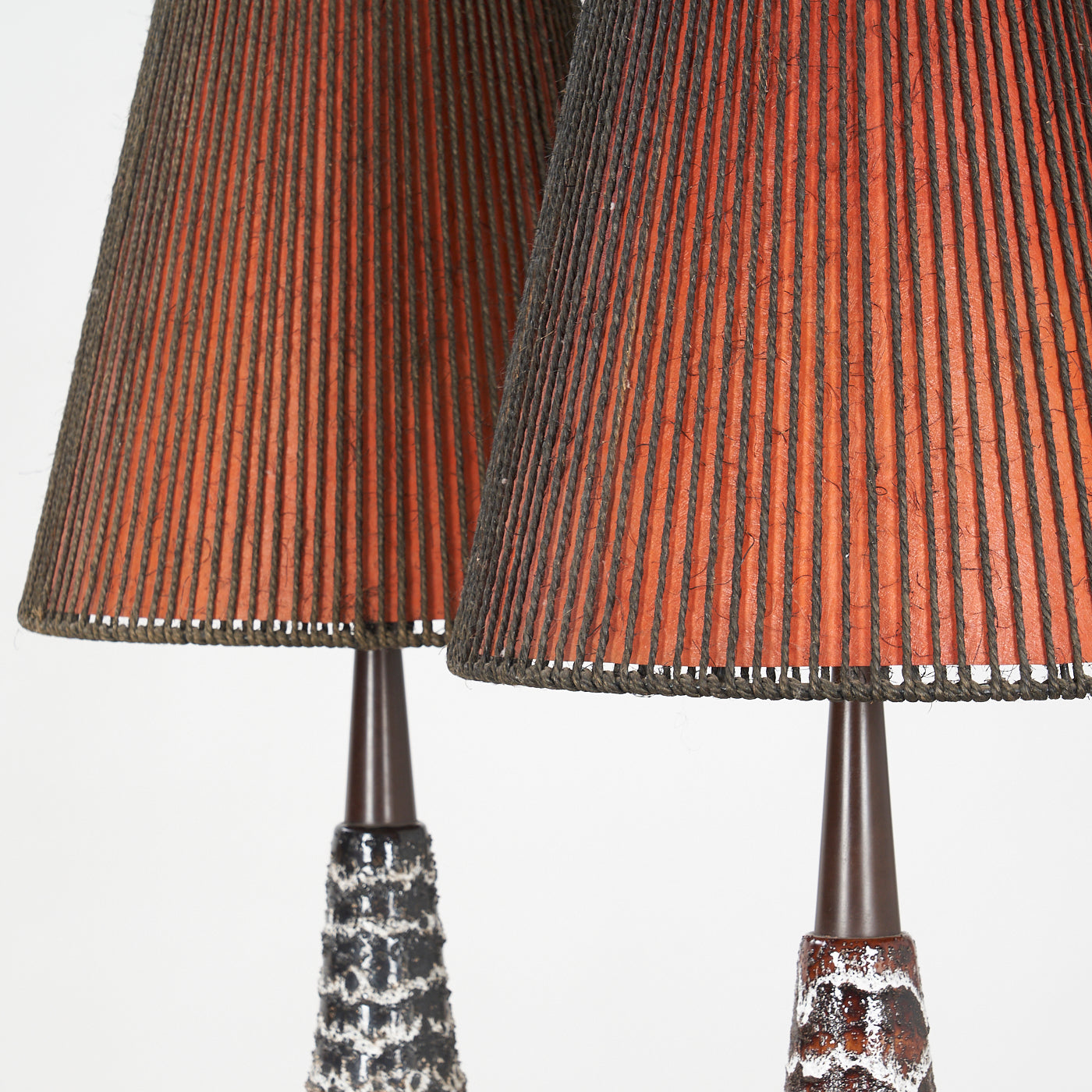 Pair of Ceramic Table Lamps by Maurice Chalvignac