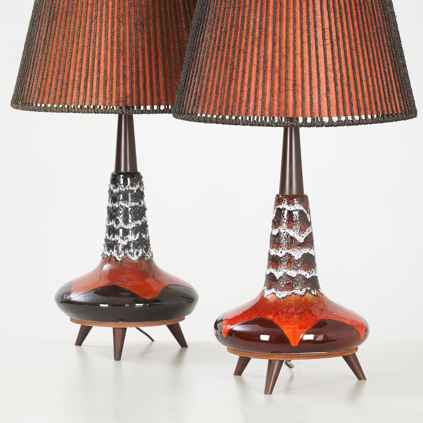 Pair of Ceramic Table Lamps by Maurice Chalvignac