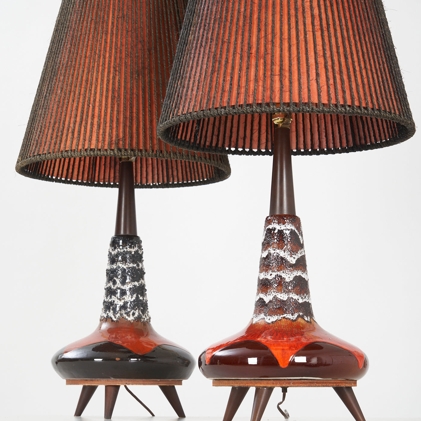 Pair of Ceramic Table Lamps by Maurice Chalvignac