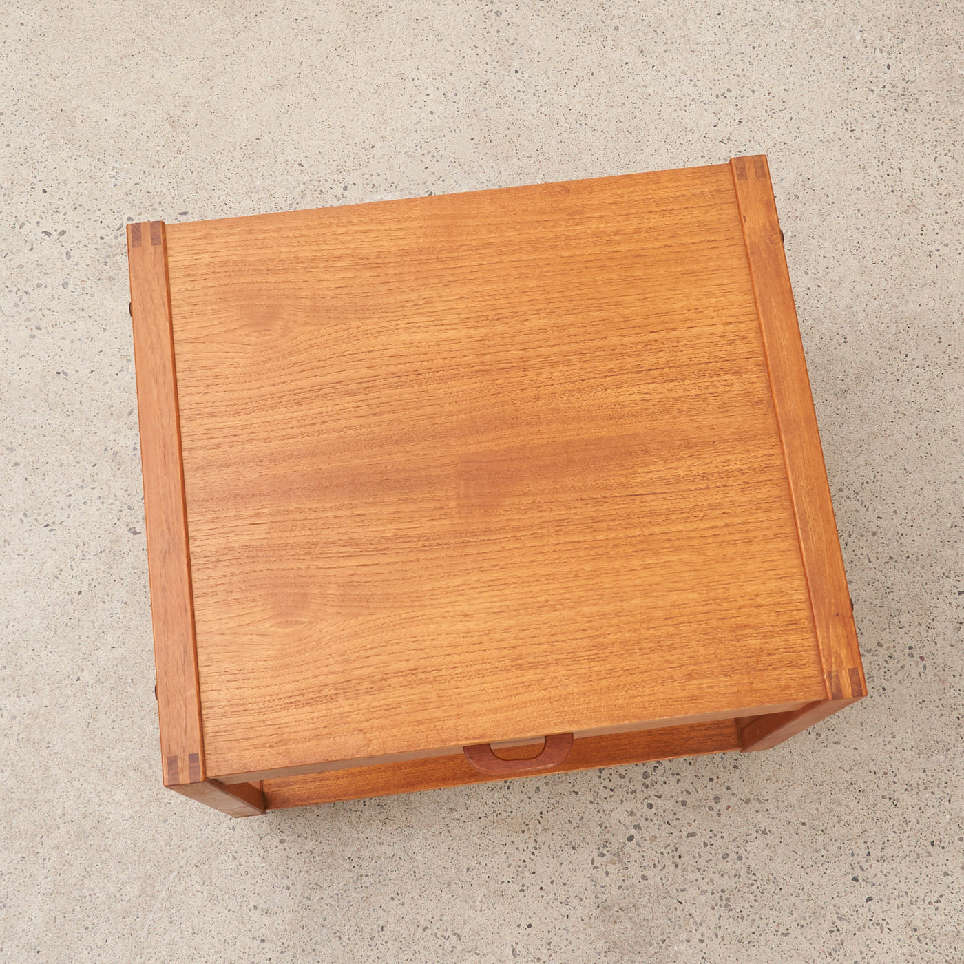 Teak Side Table w/ Castors