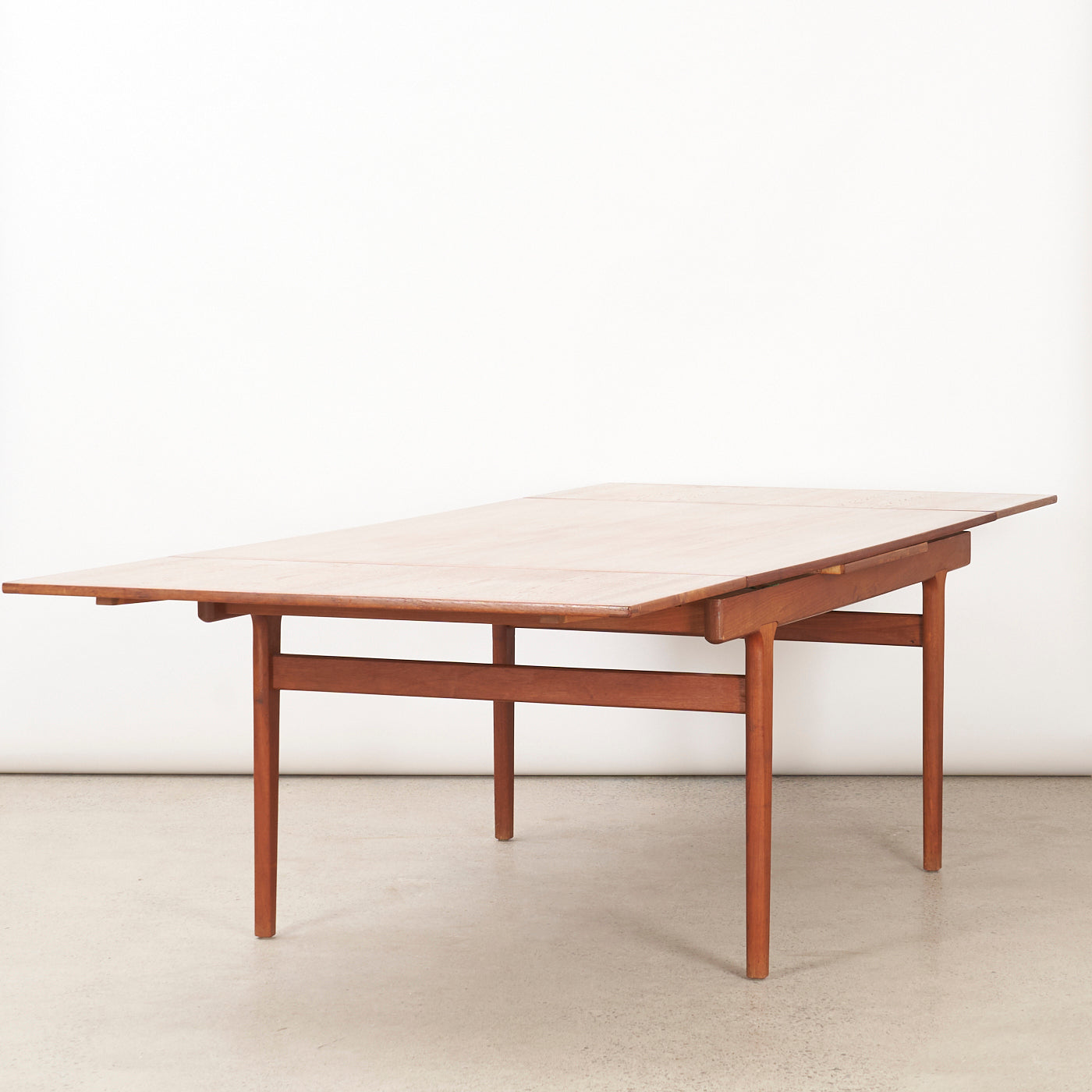 Large Teak Draw-Leaf Dining Table by Vejle Stole Møbelfabrik, Denmark
