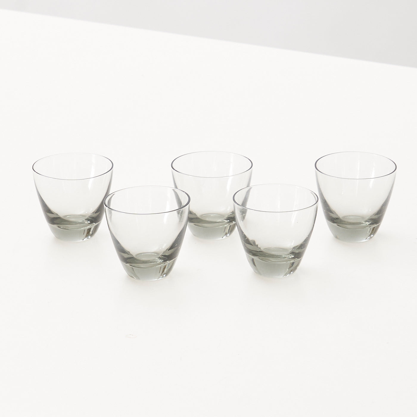 Set of 5 ‘Copenhagen’ Smoked Glass Shot Glasses by Per Lütken for Holmegaard, Denmark