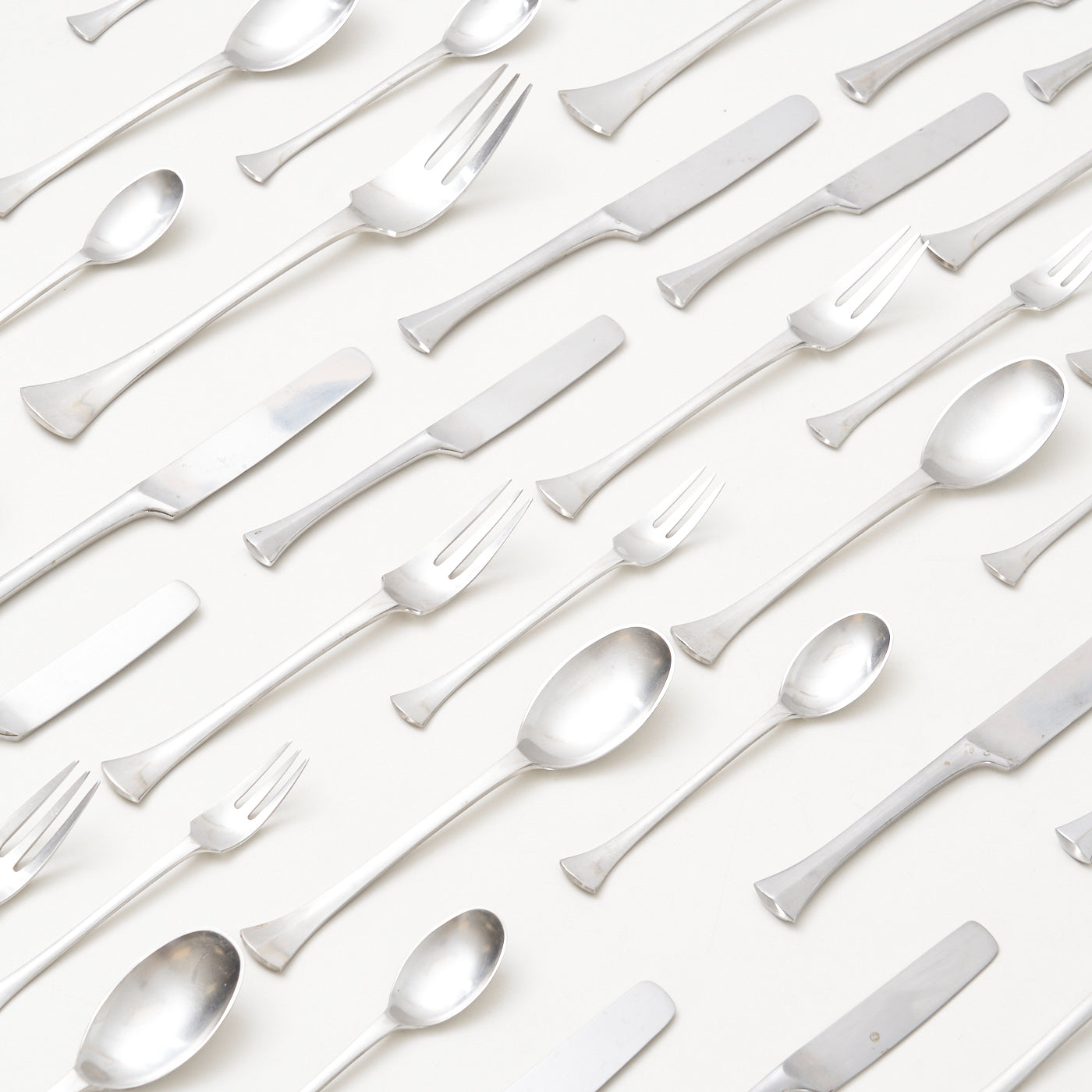 ‘Thistle’ Stainless Steel Flatware Set by Jens Quistgaard for Dansk