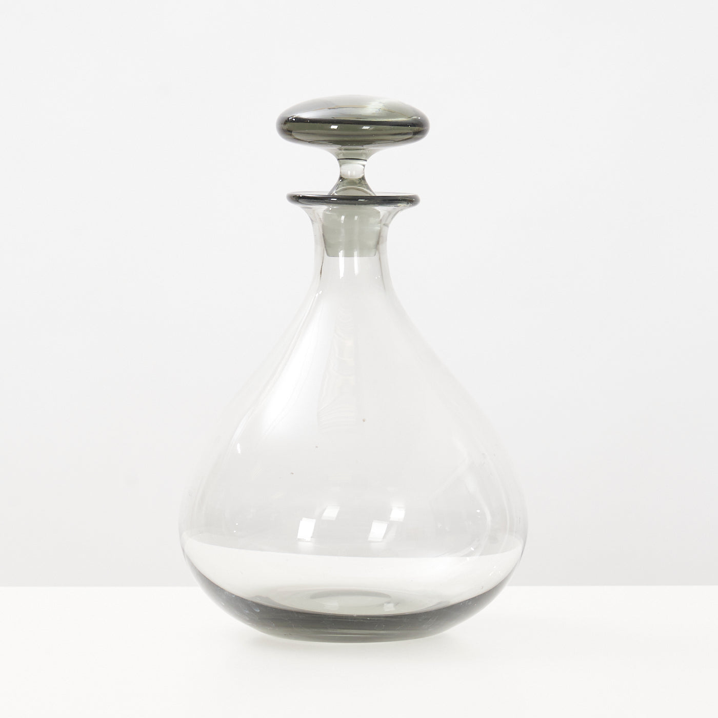 ‘Ramona’ Smoked Glass Carafe & Wine Glasses by Per Lütken for Holmegaard, Denmark