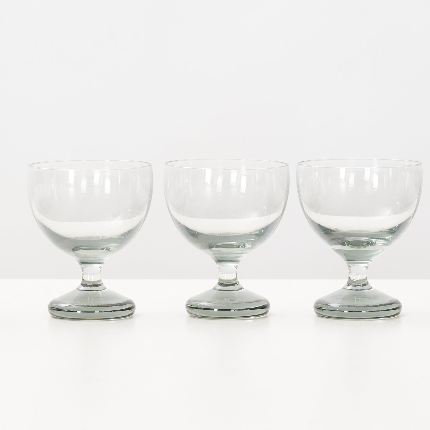 ‘Ramona’ Smoked Glass Carafe & Wine Glasses by Per Lütken for Holmegaard, Denmark