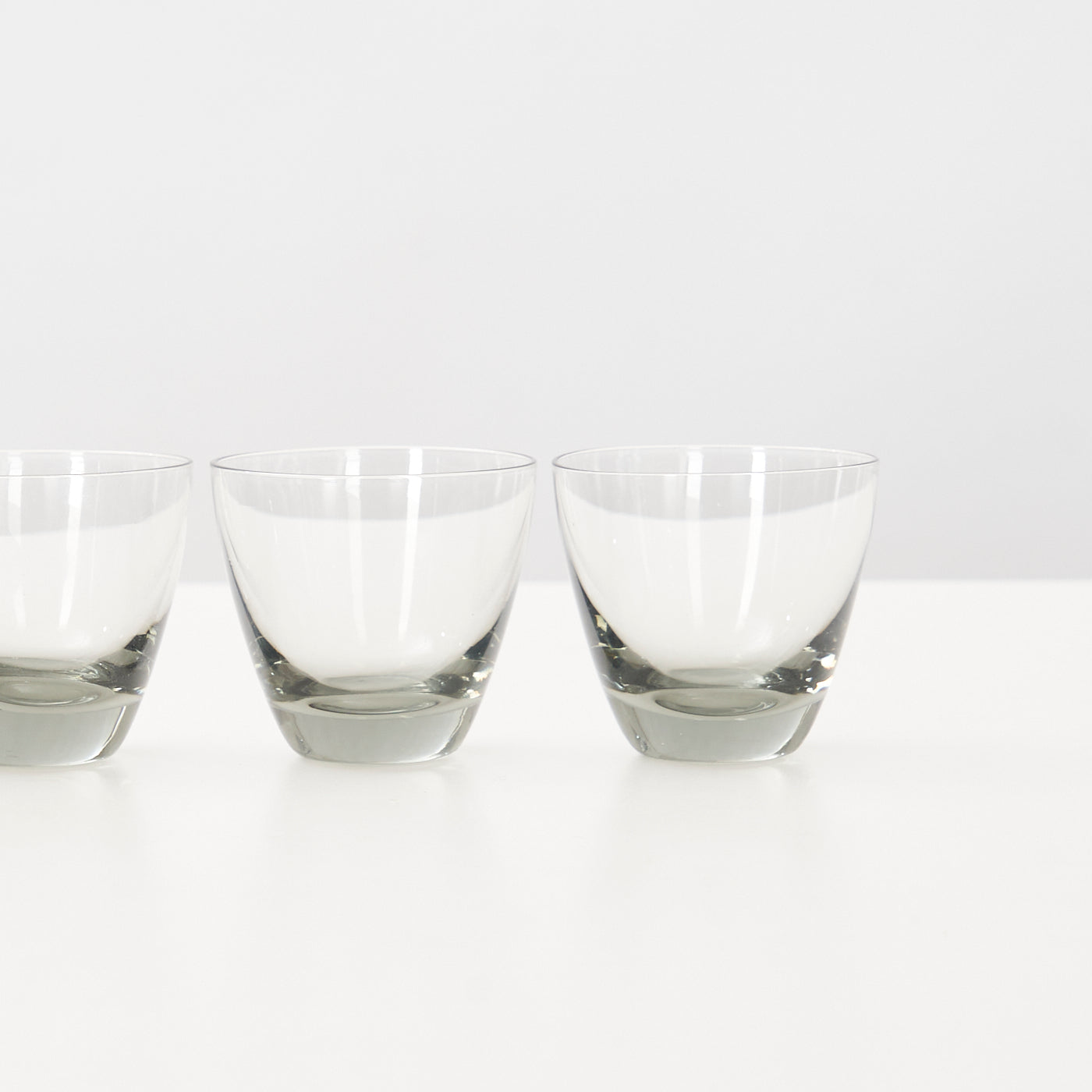 Set of 5 ‘Copenhagen’ Smoked Glass Shot Glasses by Per Lütken for Holmegaard, Denmark