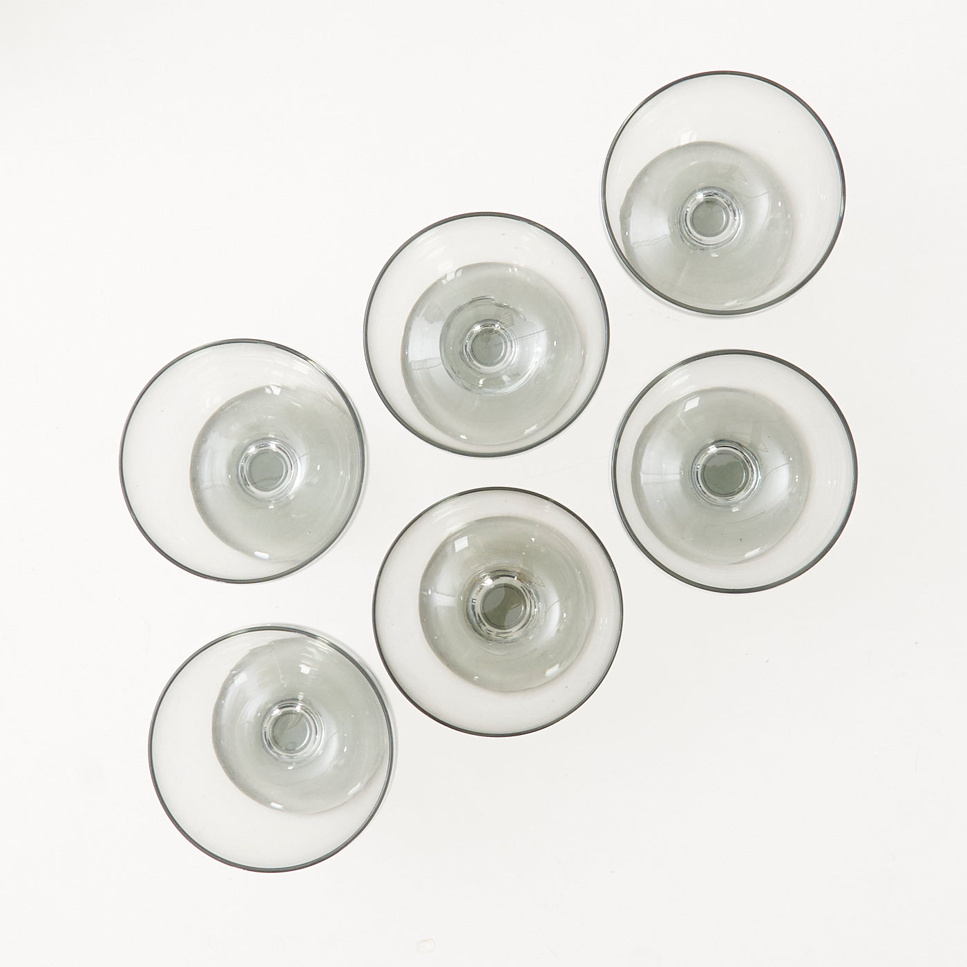 ‘Ramona’ Smoked Glass Carafe & Wine Glasses by Per Lütken for Holmegaard, Denmark