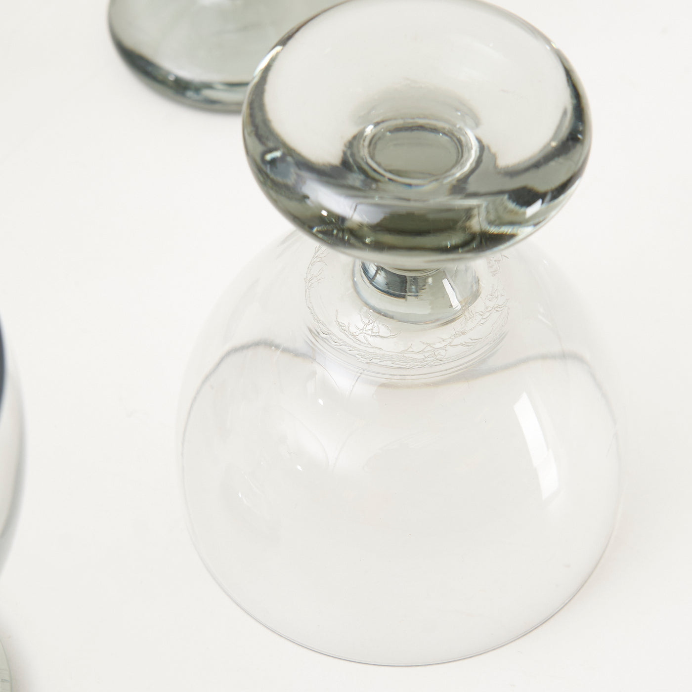 ‘Ramona’ Smoked Glass Carafe & Wine Glasses by Per Lütken for Holmegaard, Denmark