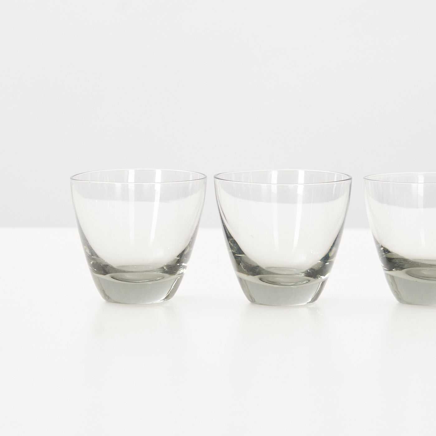Set of 5 ‘Copenhagen’ Smoked Glass Shot Glasses by Per Lütken for Holmegaard, Denmark