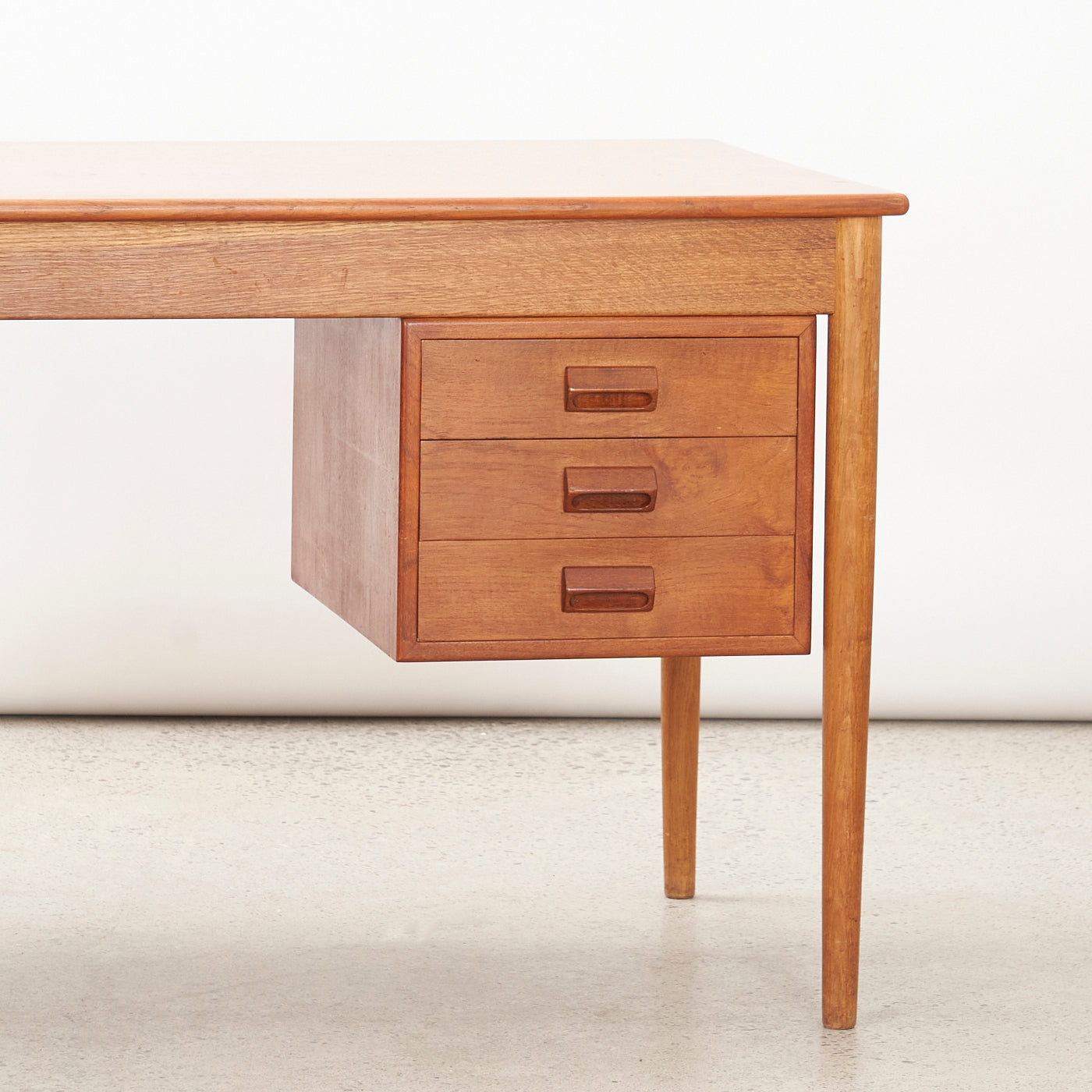 Teak & Oak Desk by Børge Mogensen for Søborg Møbler, Denmark