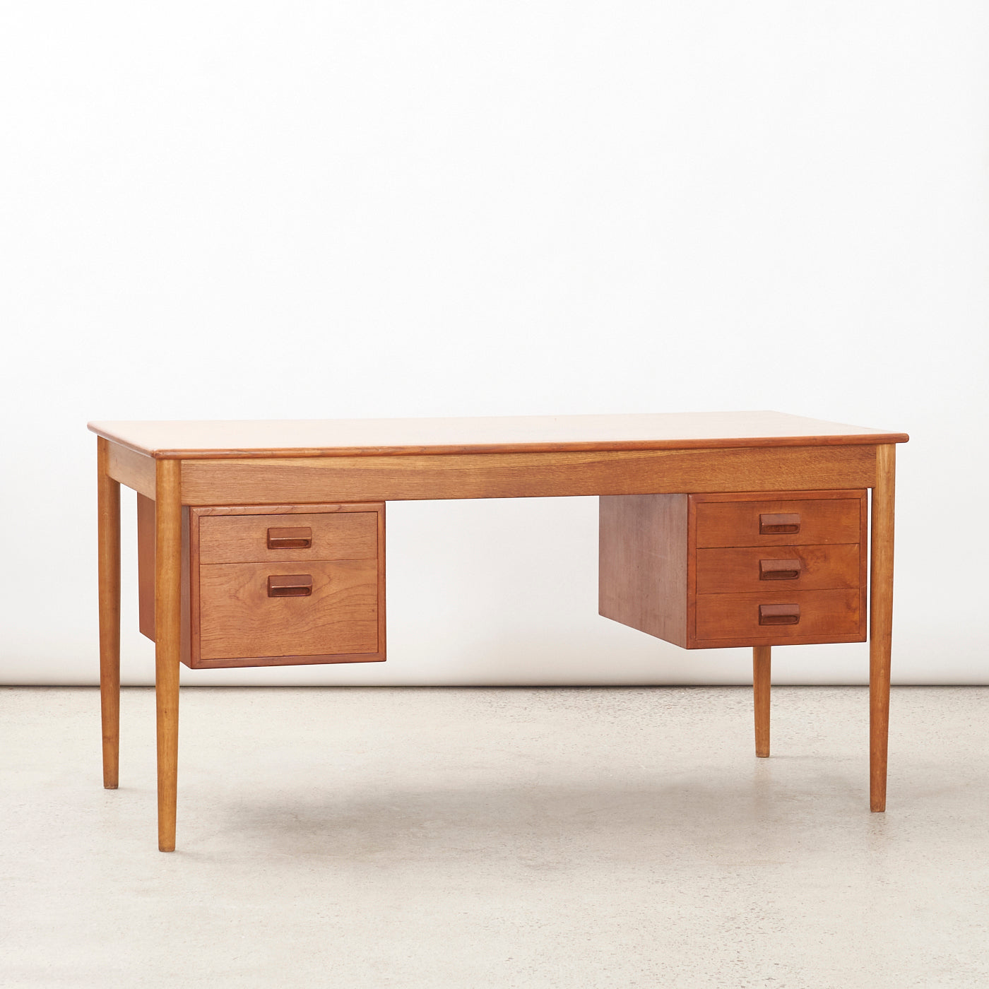 Teak & Oak Desk by Børge Mogensen for Søborg Møbler, Denmark