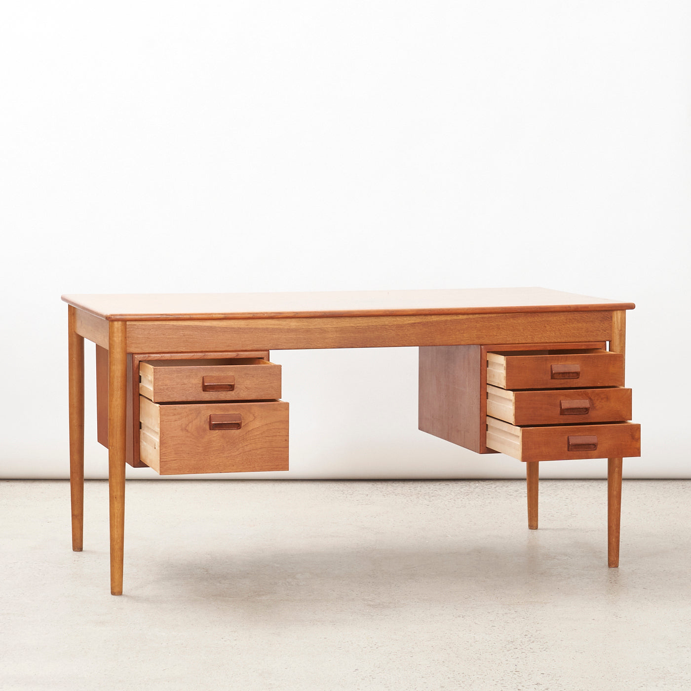 Teak & Oak Desk by Børge Mogensen for Søborg Møbler, Denmark