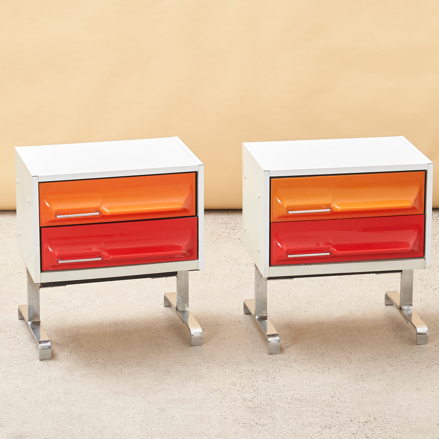 Pair of Nightstands by Giovanni Maur for Treco