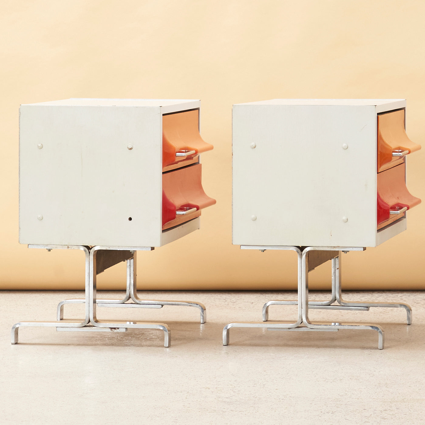 Pair of Nightstands by Giovanni Maur for Treco