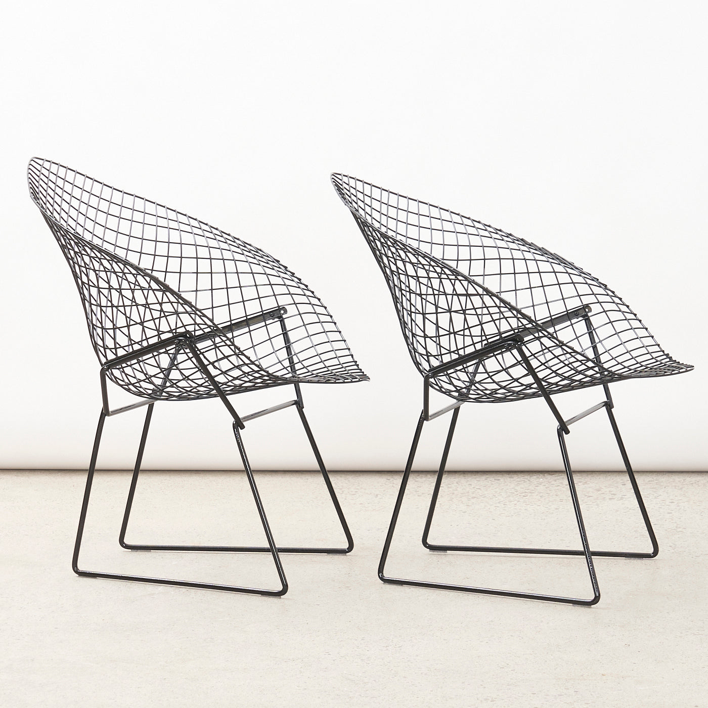 Pair of Vintage Bertoia Diamond Chairs for Knoll