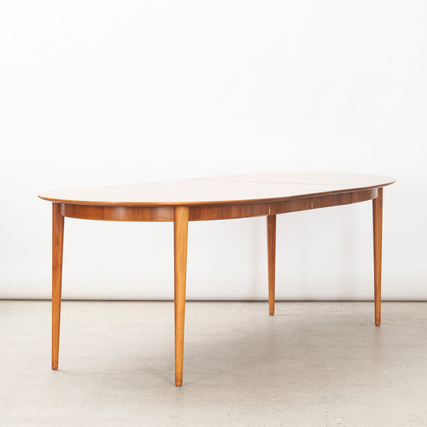 Oval Walnut Dining Table, Sweden