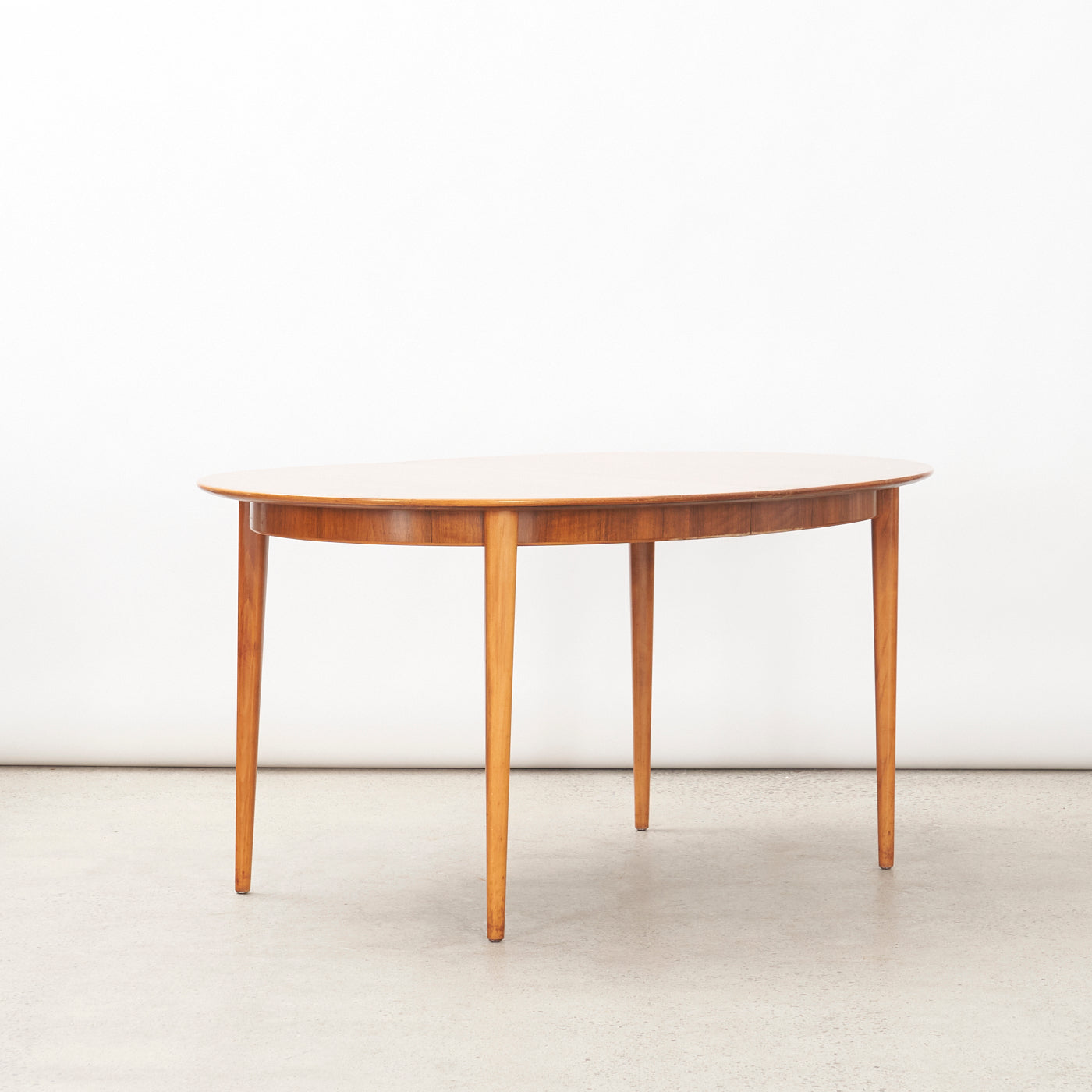 Oval Walnut Dining Table, Sweden