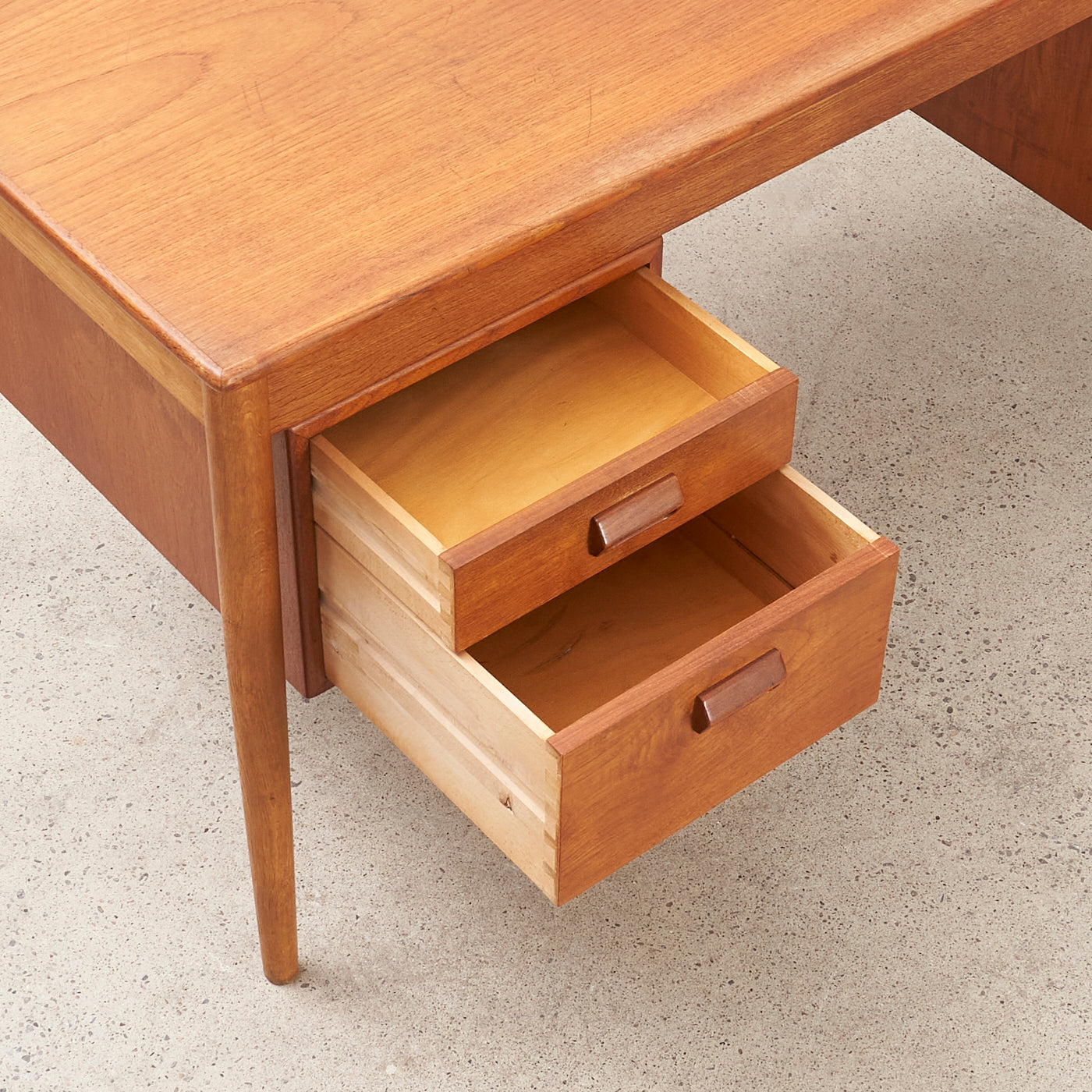 Teak & Oak Desk by Børge Mogensen for Søborg Møbler, Denmark