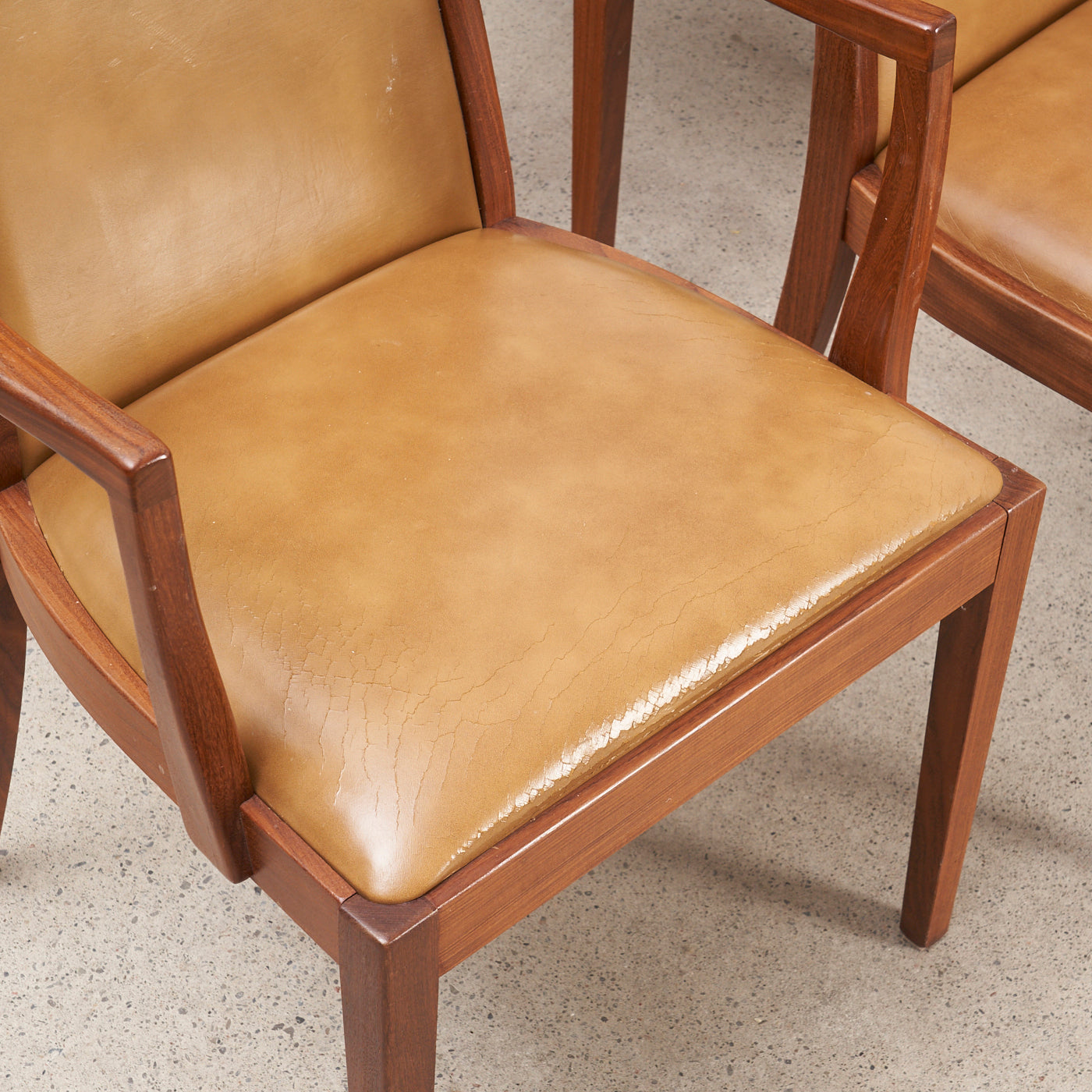 Set of 6 Teak and Vinyl Chair by G Plan, England