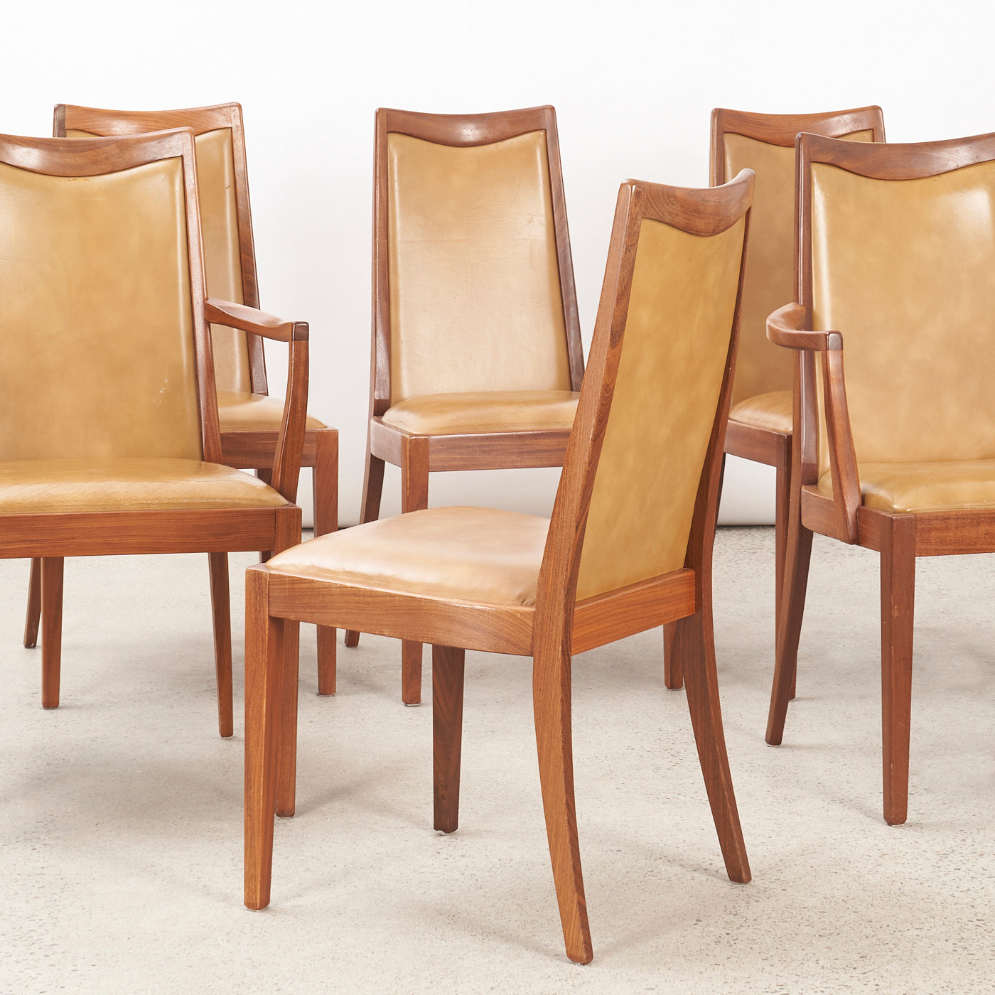 Set of 6 Teak and Vinyl Chair by G Plan, England