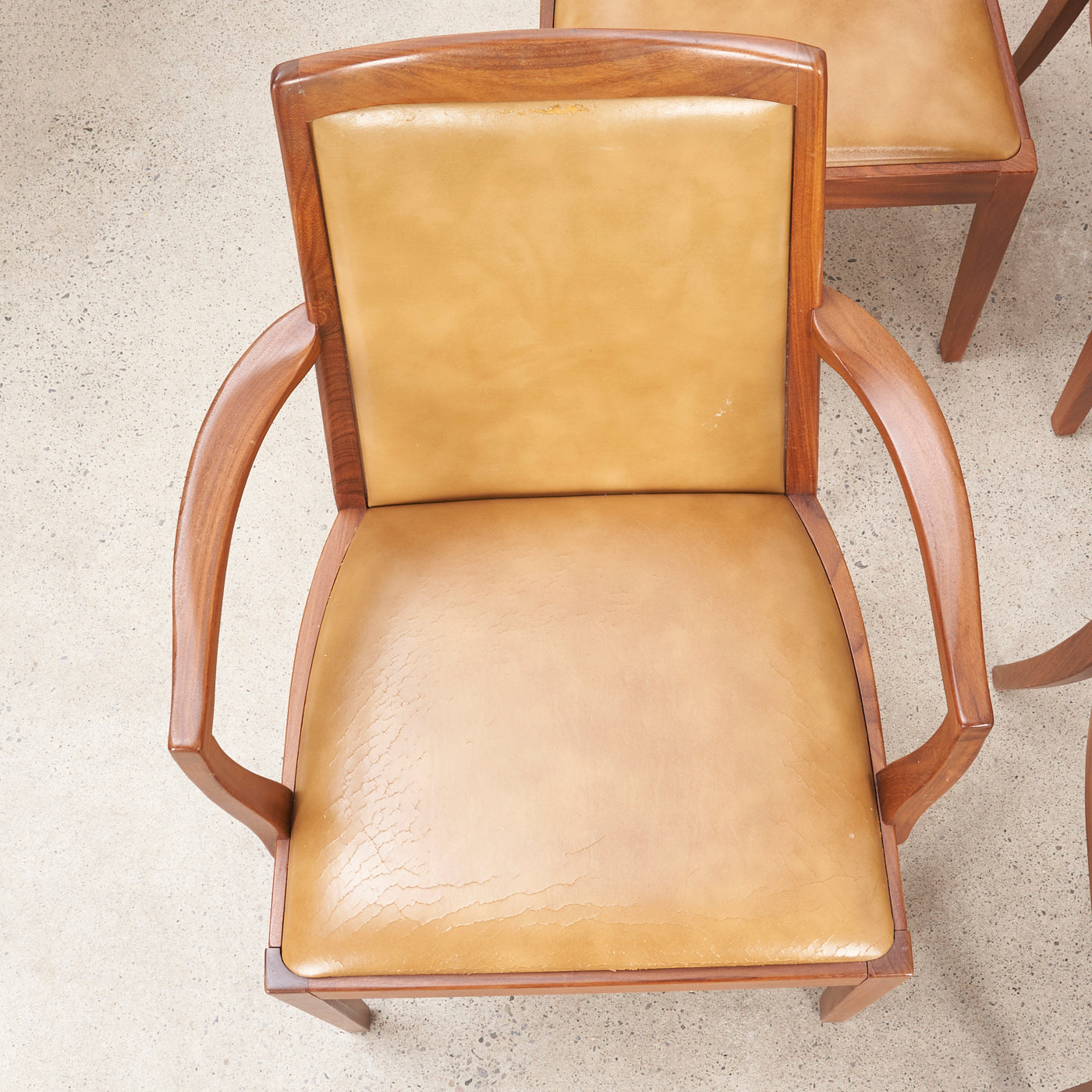 Set of 6 Teak and Vinyl Chair by G Plan, England