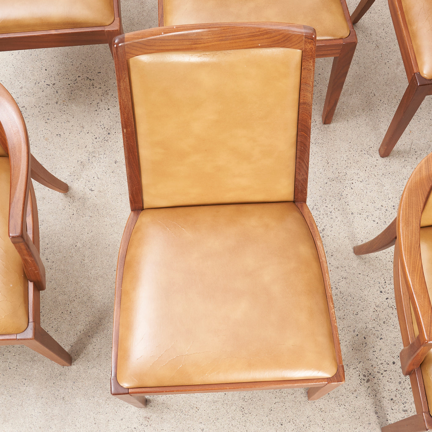 Set of 6 Teak and Vinyl Chair by G Plan, England