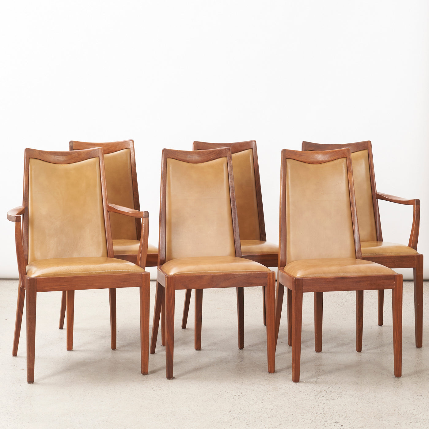 Set of 6 Teak and Vinyl Chair by G Plan, England