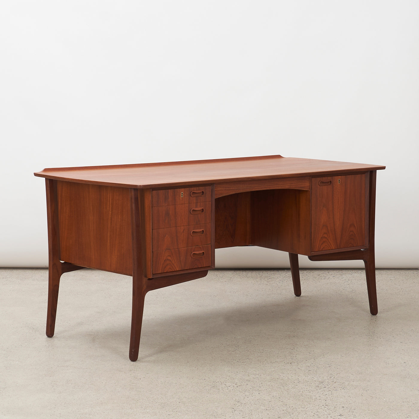 Teak Desk by Svend Åage Madsen for H.P. Hansen Møbelindustri, Denmark