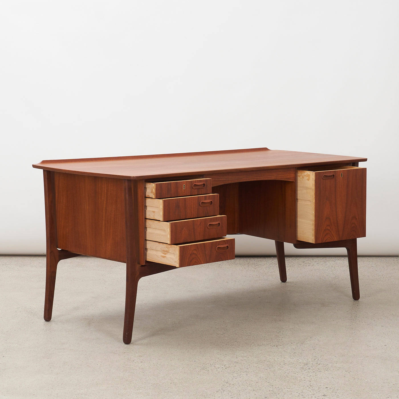 Teak Desk by Svend Åage Madsen for H.P. Hansen Møbelindustri, Denmark