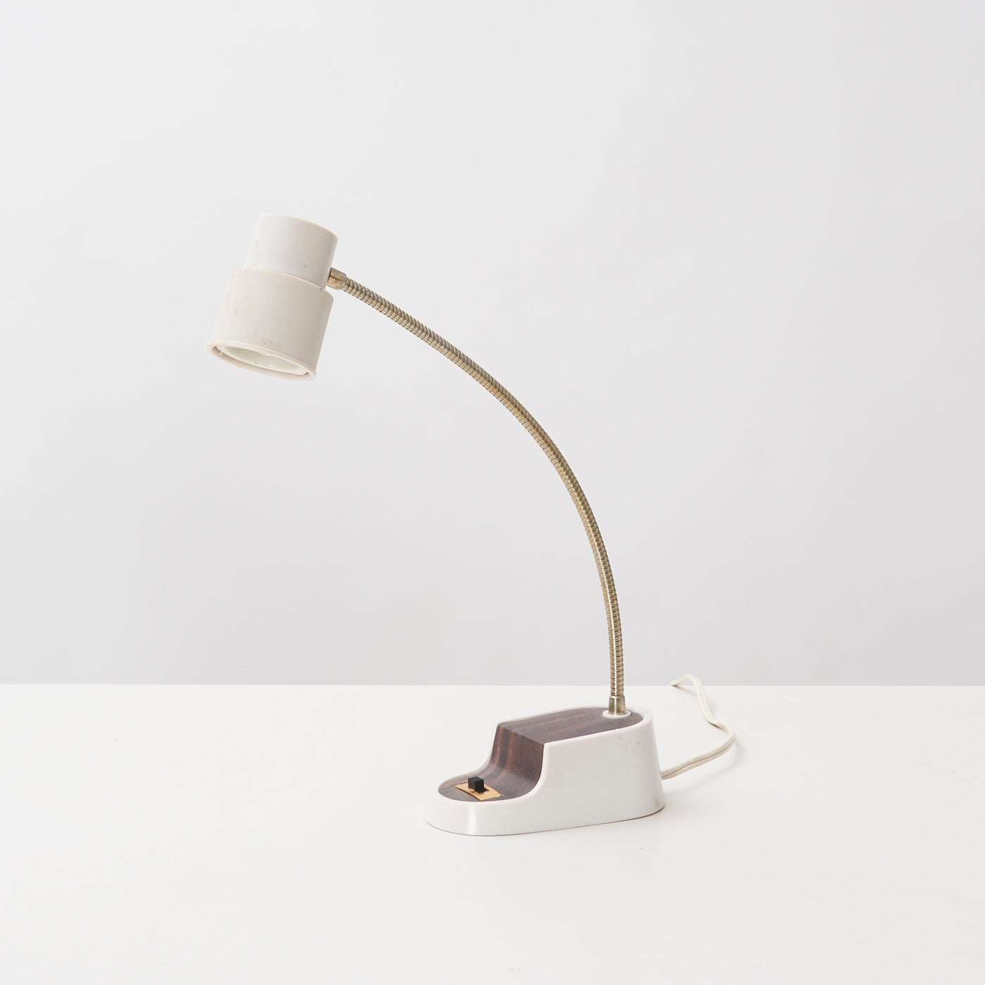 Small Grey Gooseneck Desk Lamp