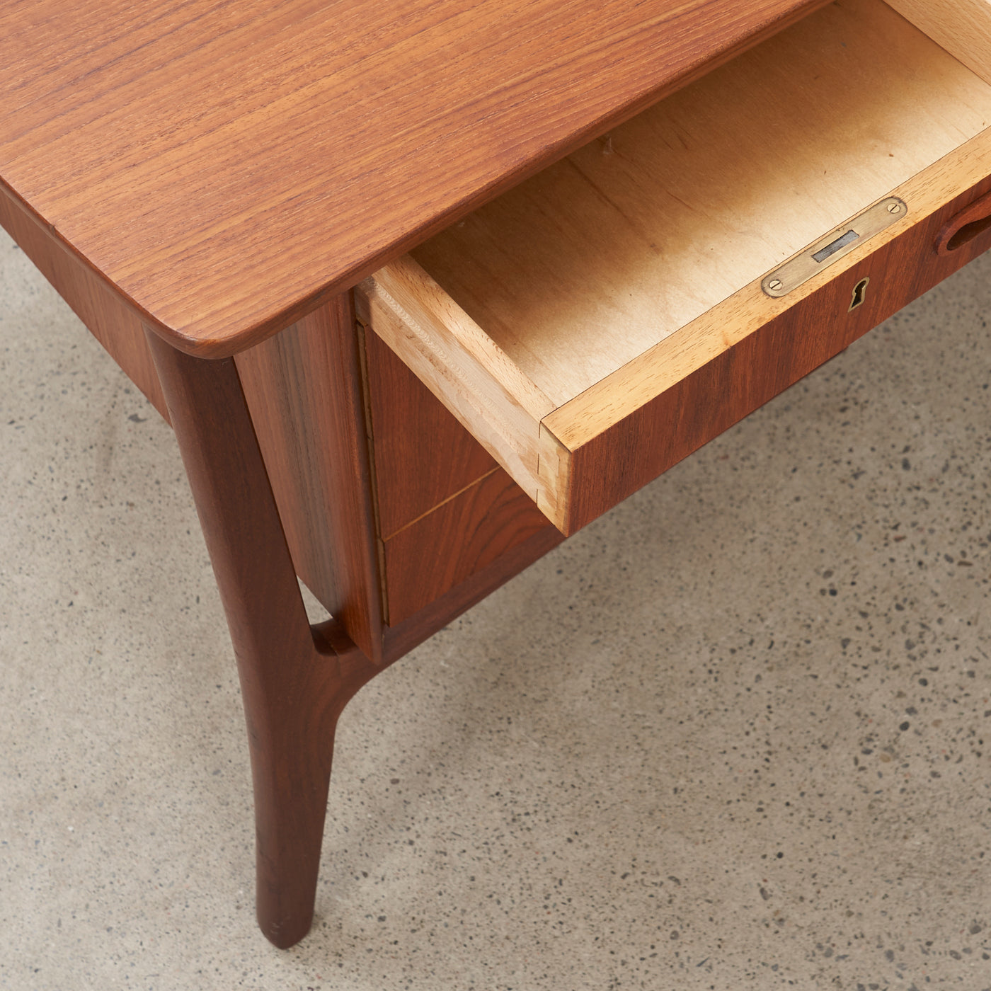 Teak Desk by Svend Åage Madsen for H.P. Hansen Møbelindustri, Denmark