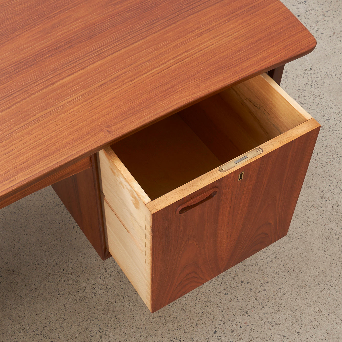 Teak Desk by Svend Åage Madsen for H.P. Hansen Møbelindustri, Denmark