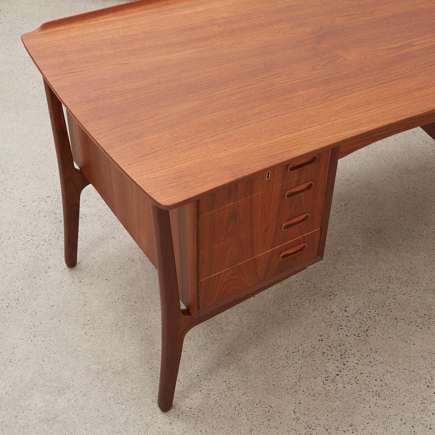 Teak Desk by Svend Åage Madsen for H.P. Hansen Møbelindustri, Denmark