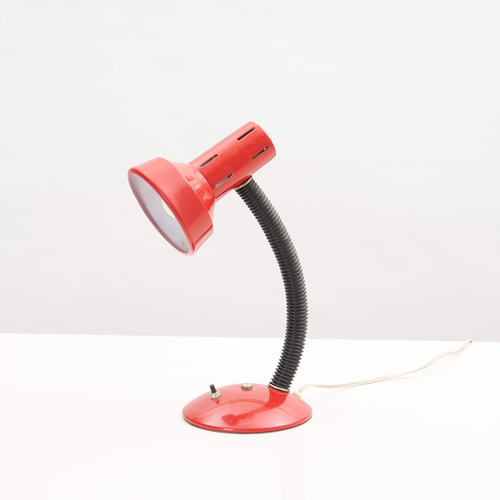 Red Gooseneck Task Lamp