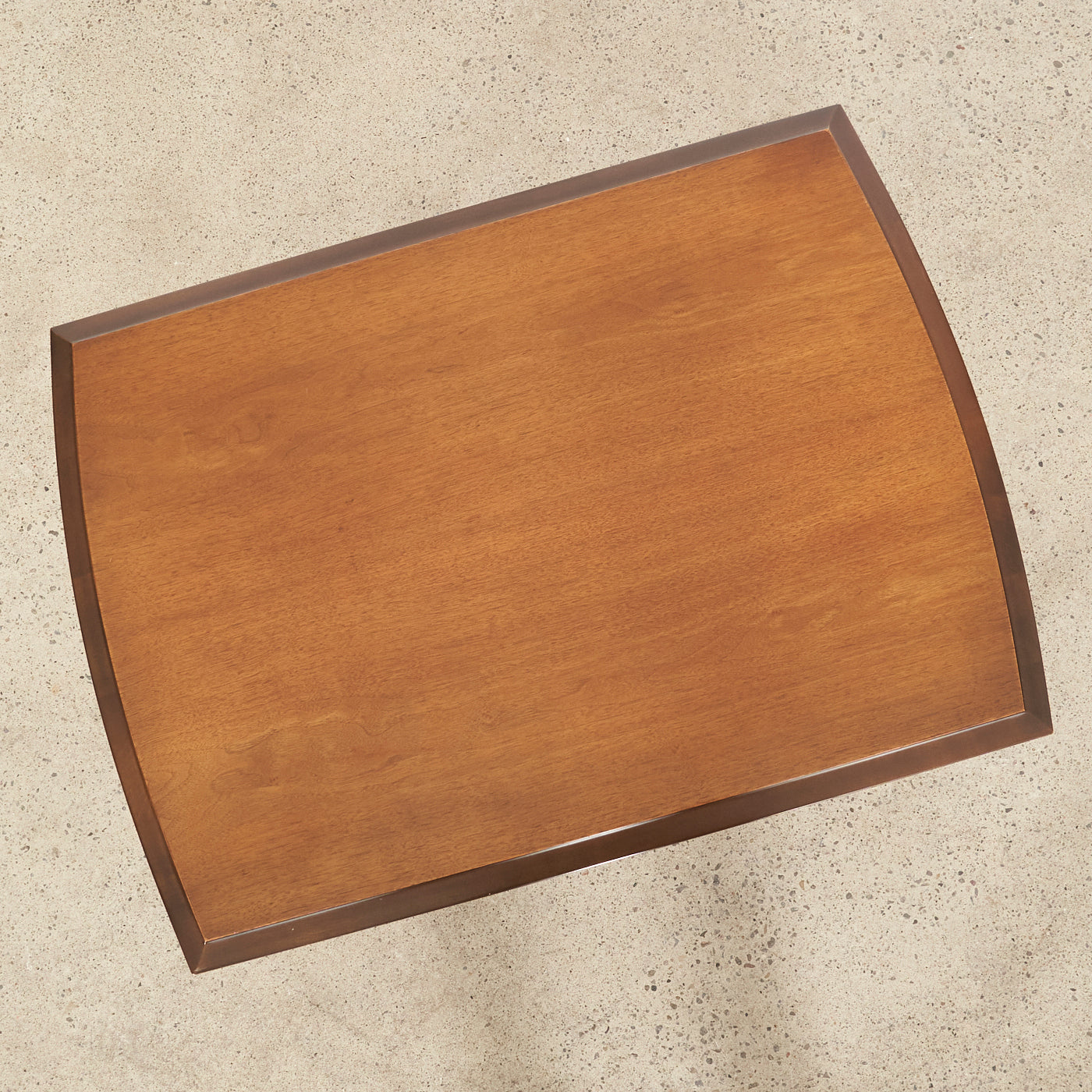 Walnut Side Table w/ Shelf