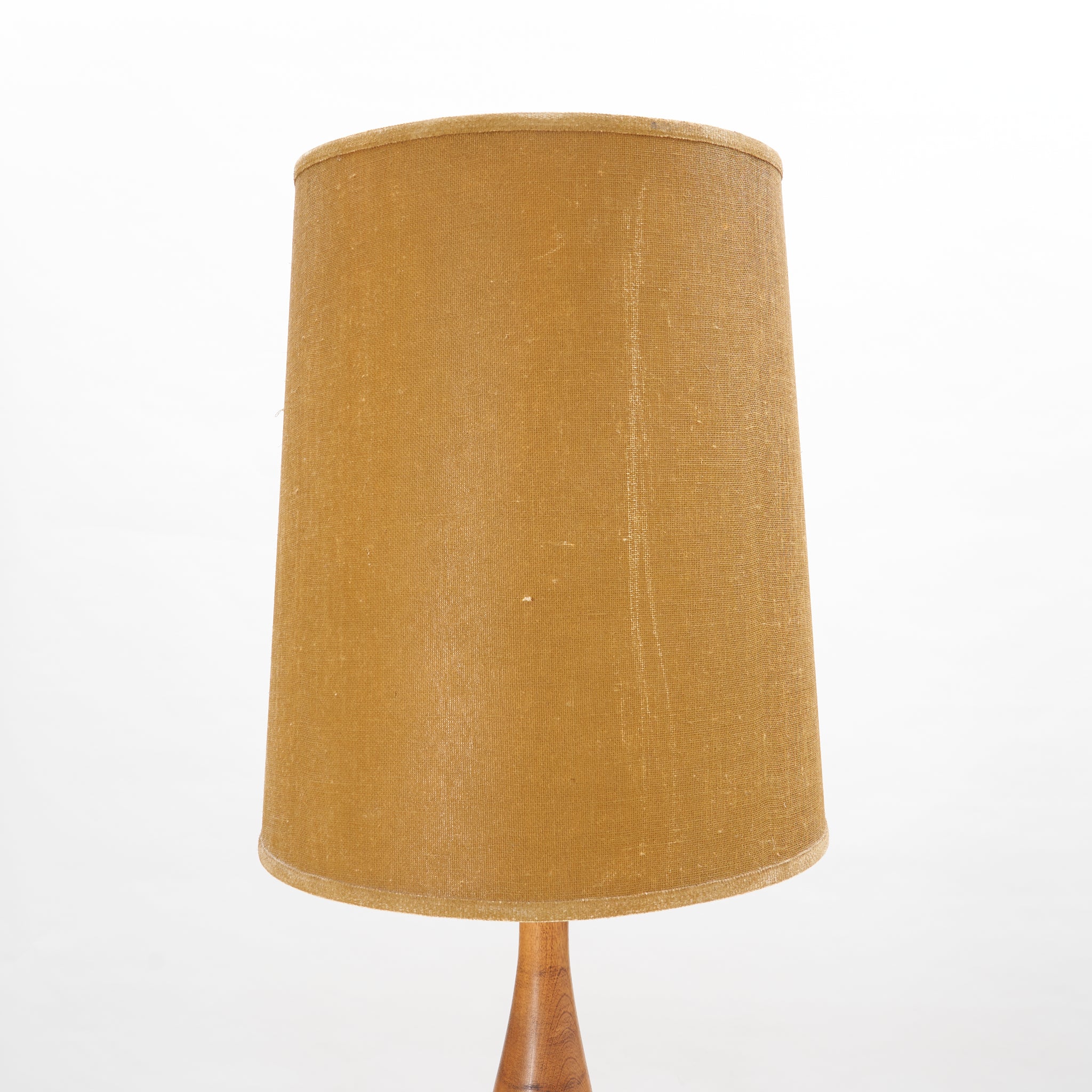 Vintage Ceramic & Wood Table Lamp