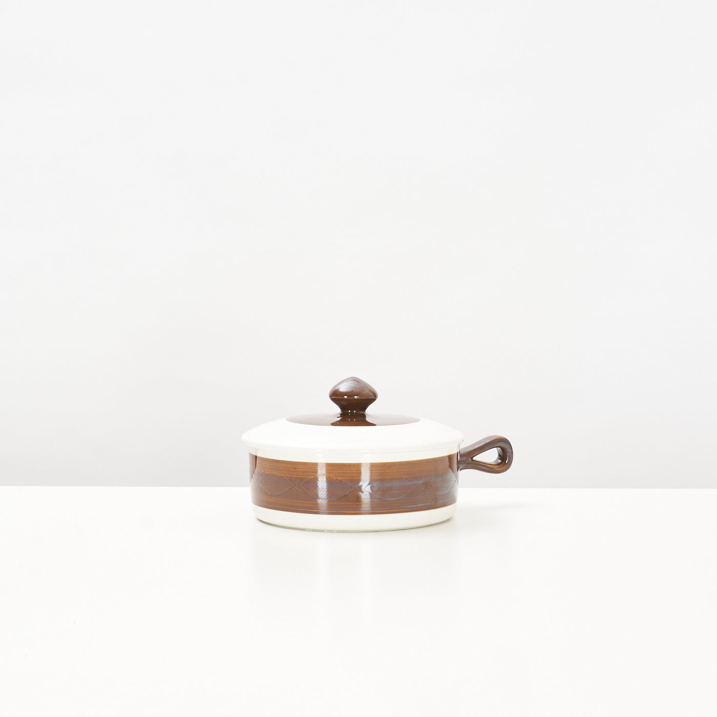 'Koka' Ceramic Pot w/ Lid by Hertha Bengtson for Rörstrand, Sweden