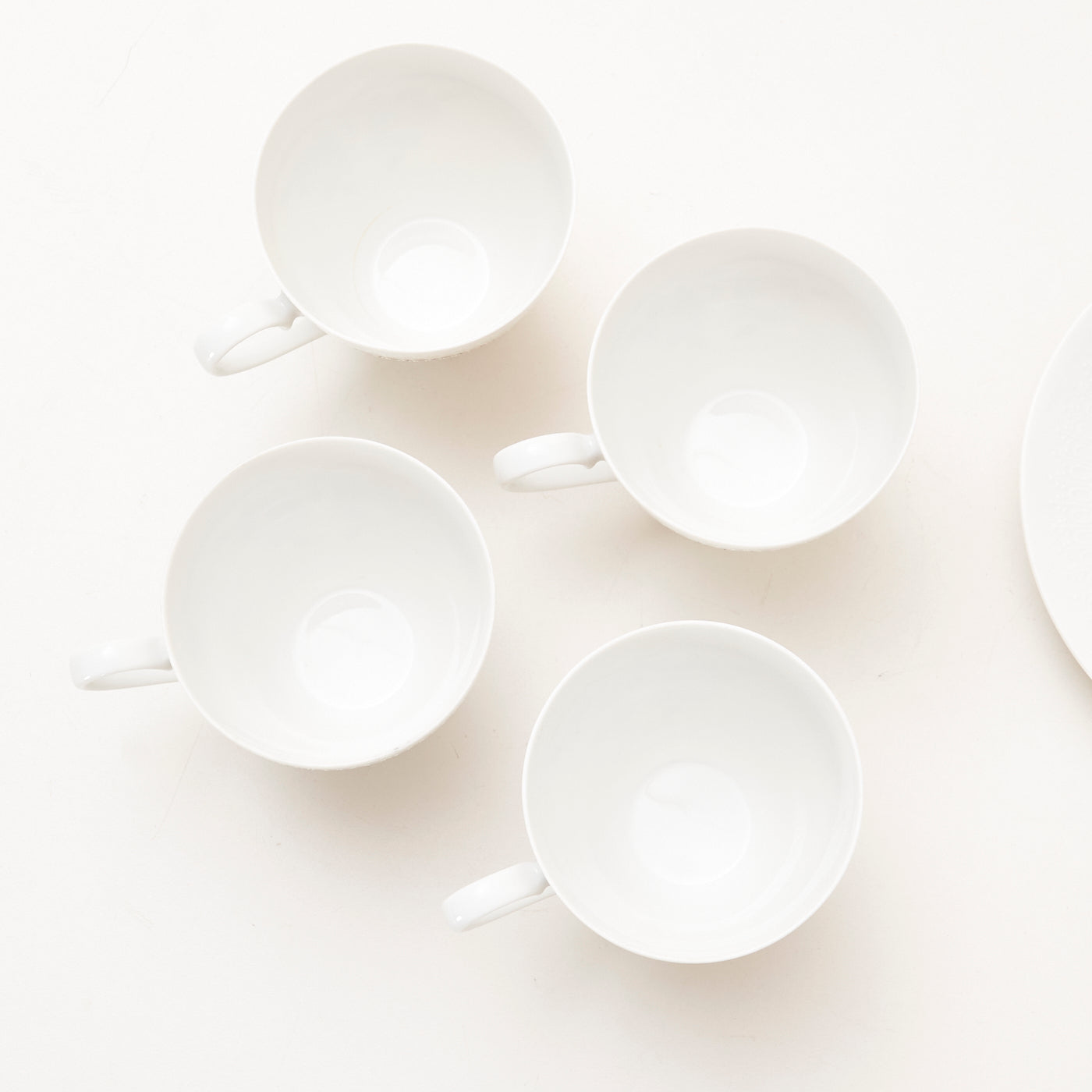 Set of 4 'Orchid Romance' Tea Cups & Saucers by Bjørn Wiinblad for Rosenthal, Germany