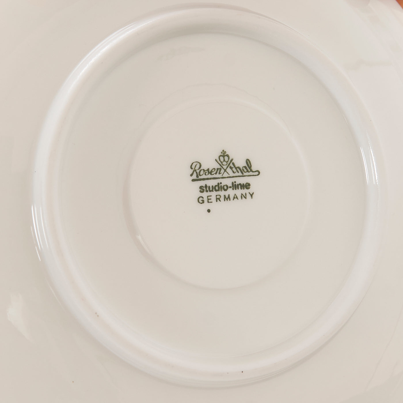 Set of 4 'Orchid Romance' Tea Cups & Saucers by Bjørn Wiinblad for Rosenthal, Germany