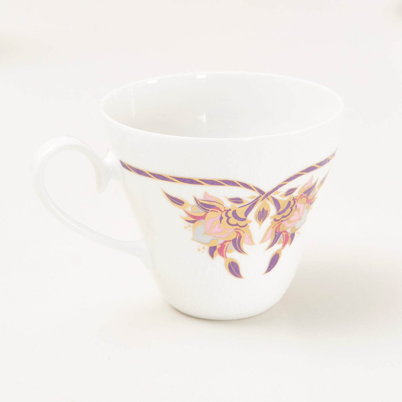 Set of 4 'Orchid Romance' Tea Cups & Saucers by Bjørn Wiinblad for Rosenthal, Germany