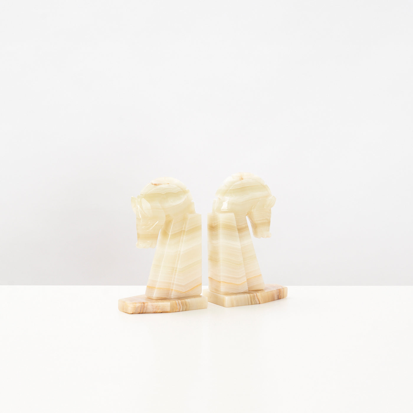Pair of Large Onyx Bookends