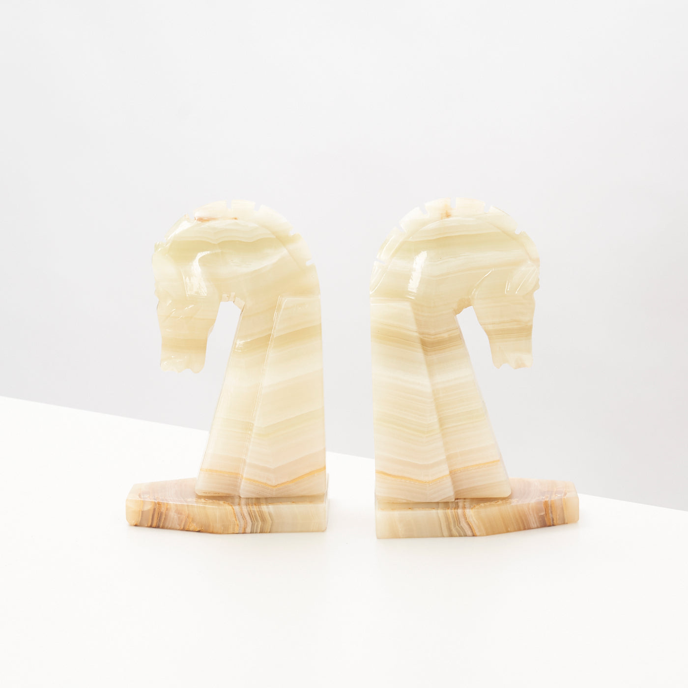 Pair of Large Onyx Bookends