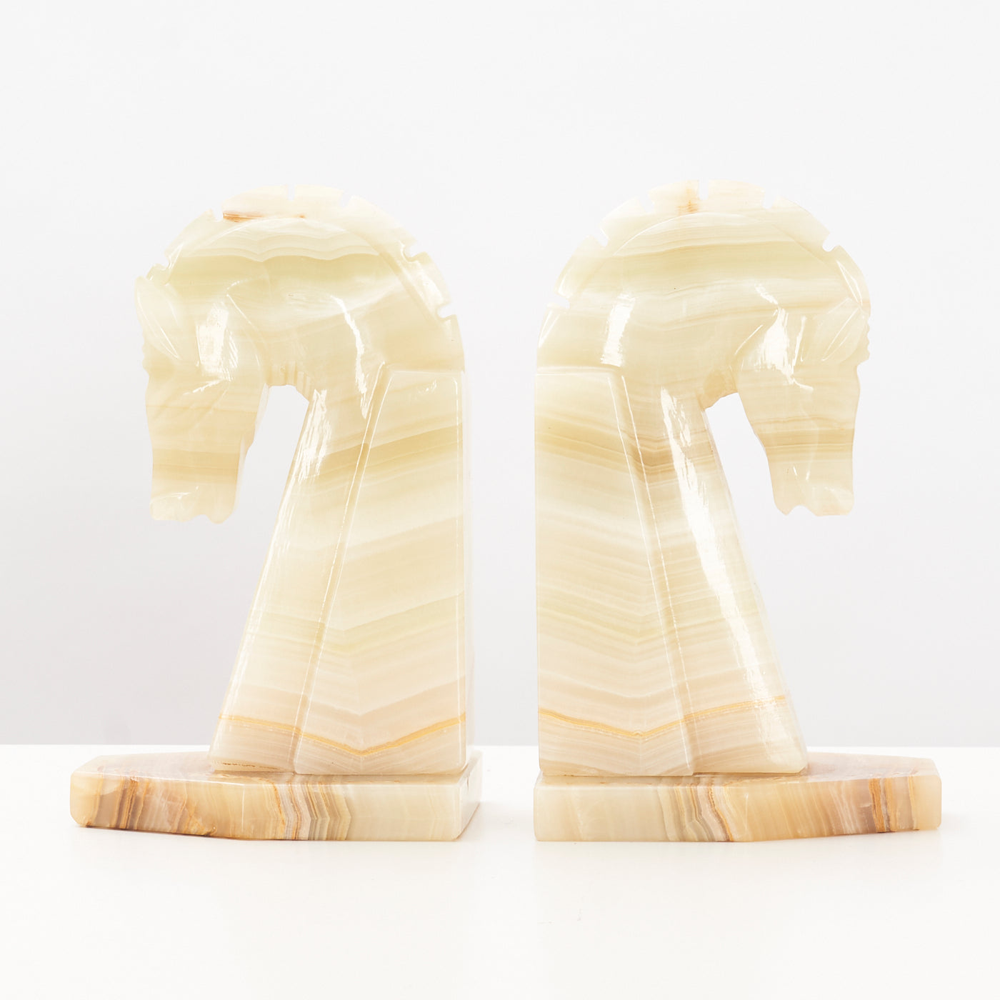 Pair of Large Onyx Bookends