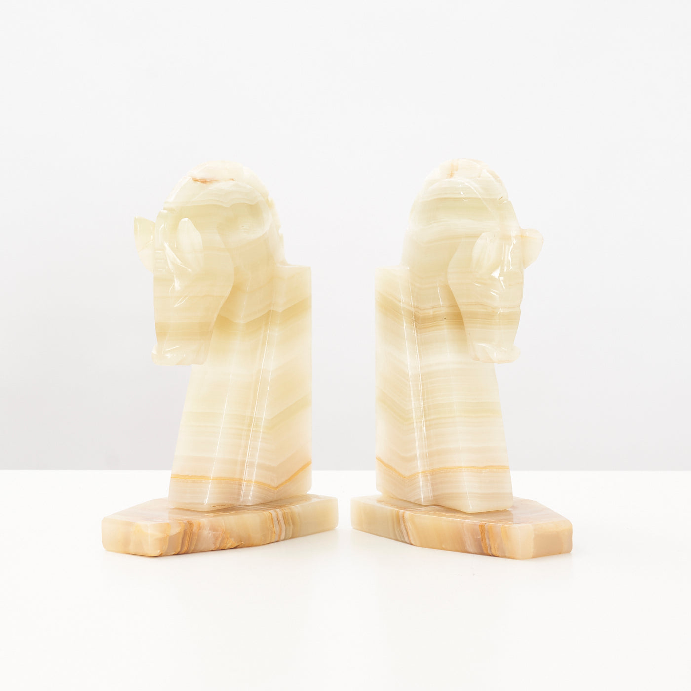 Pair of Large Onyx Bookends