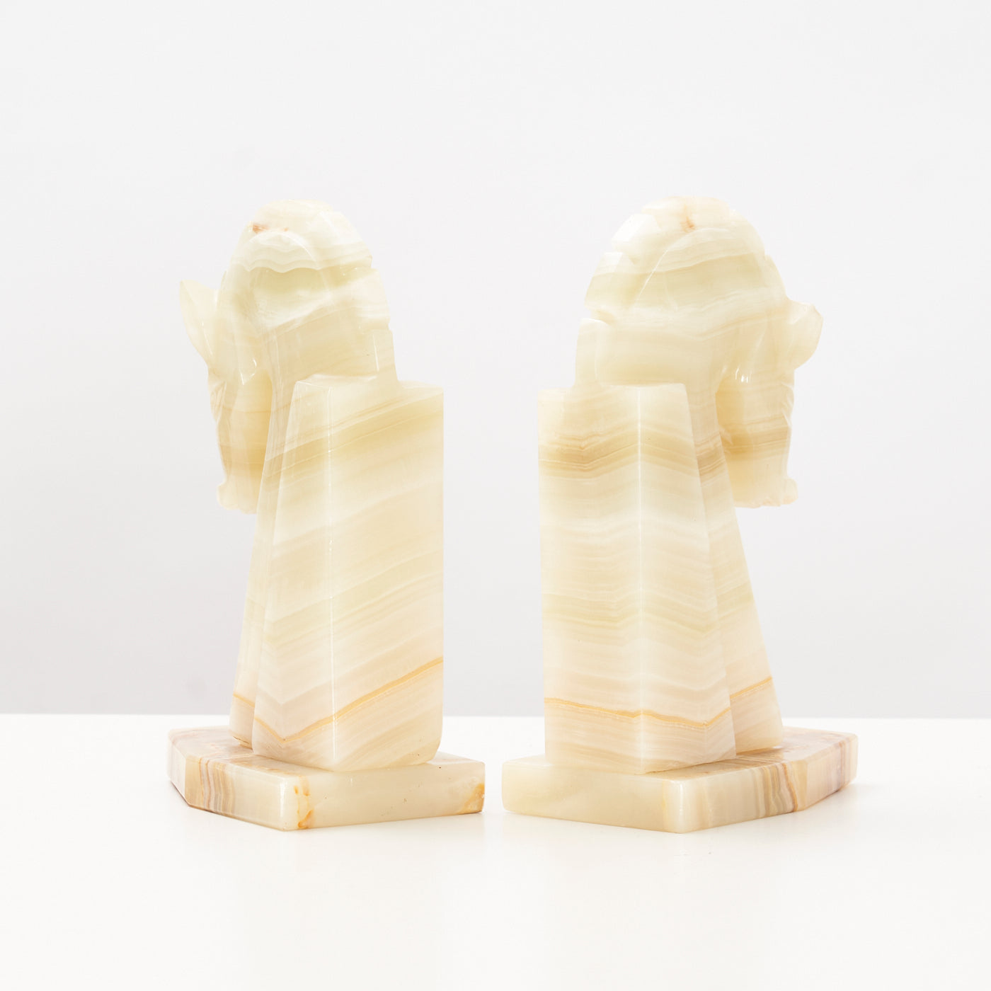 Pair of Large Onyx Bookends