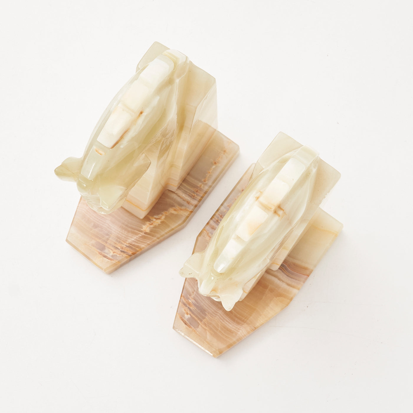 Pair of Large Onyx Bookends