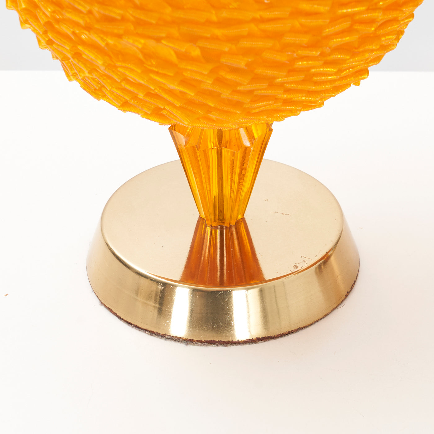 Pair of Plastic & Brass Table Lamps