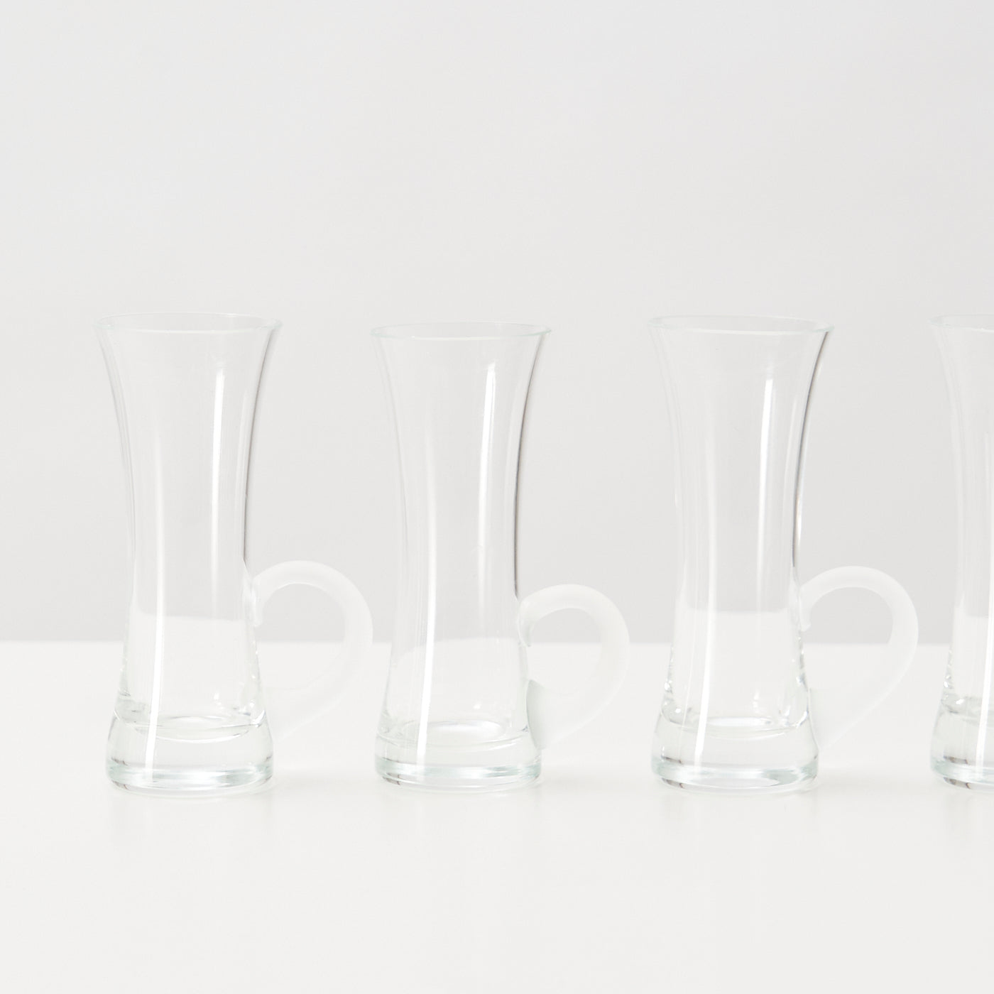 Set of 6 Shot Glasses w/ Frosted Handles